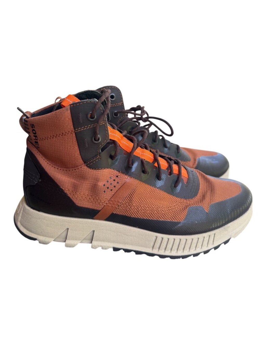 Sorel Mac Hill Lite Rush Waterproof Sneaker Boot Hybrid Mens 10.5 Shoes Brown
